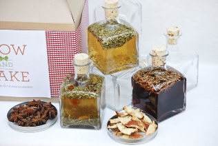 Artisan Culinary Infused Vinegars Kit - Makes 3 bottles
