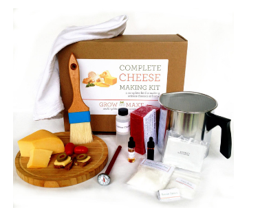 Complete Cheese Making Kit - Make goat chevre, paneer, queso blanco, ricotta, mozzerella, colby, monterey jack and gouda