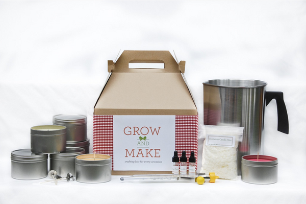Deluxe Soy Wax Candle Making Kit with Tins (makes 6)
