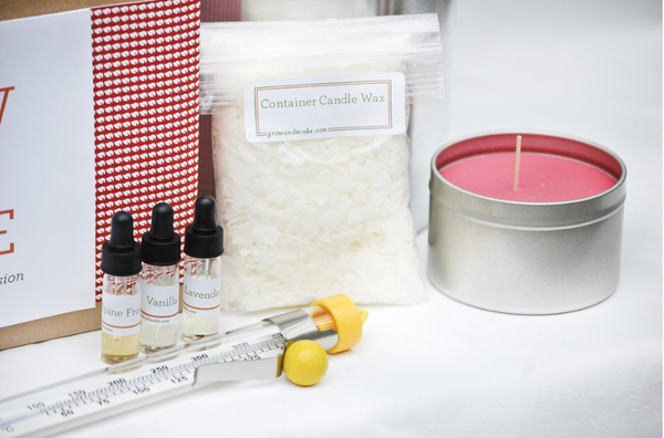 Deluxe Soy Wax Candle Making Kit with Tins (makes 6)